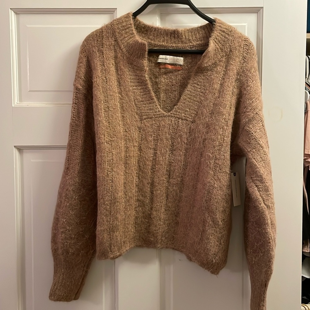 Anthropologie, Pilcro NWT taupe sweater, size small